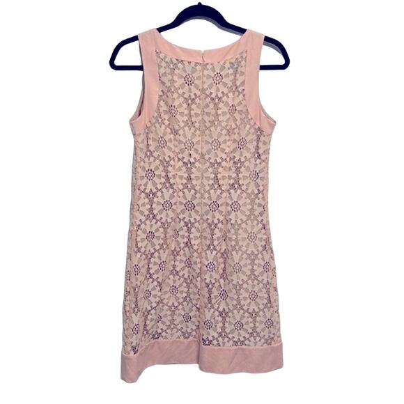 Eliza J. Floral Lace Sleeveless Shift Pink Dress size 4 - Picture 4 of 6